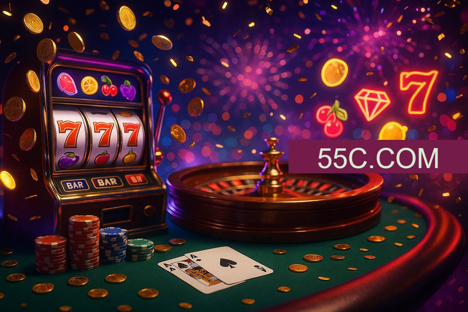 Jogos emocionantes no 55C